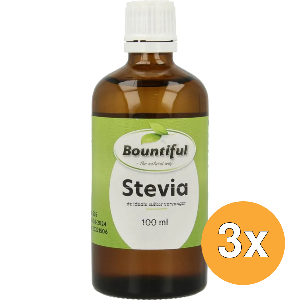 3x Bountiful Stevia Vloeibaar (100 ml)