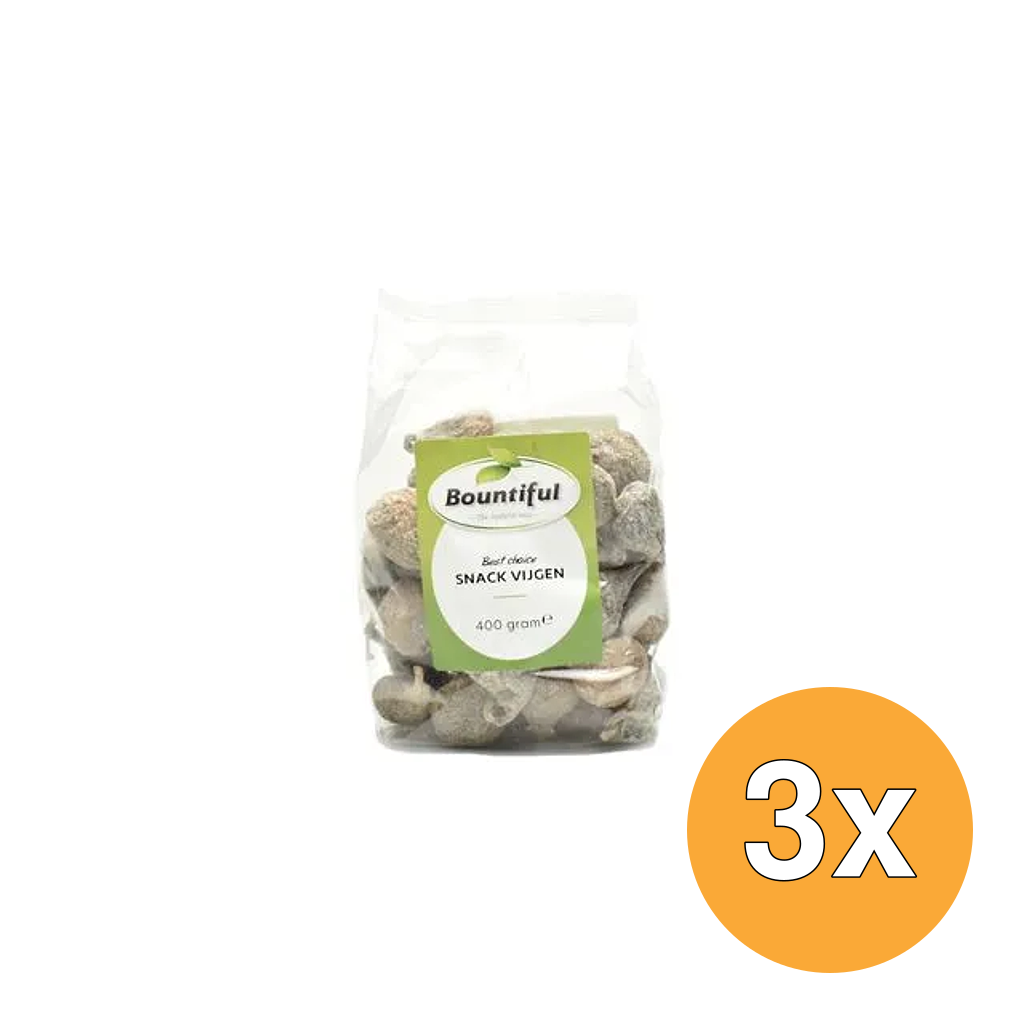 3x Bountiful Snack Vijgen (400 gr)
