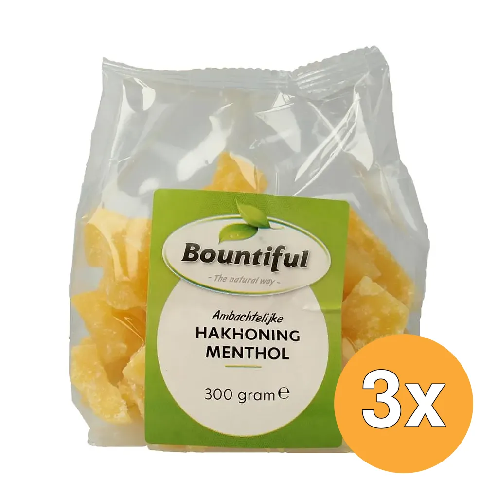 3x Bountiful Hakhoning menthol (300 gr)