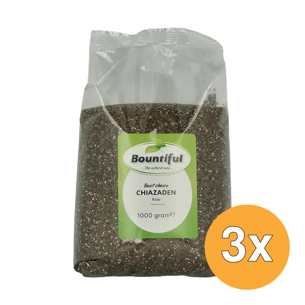 3x Bountiful Chia Zaad (1000 gr)