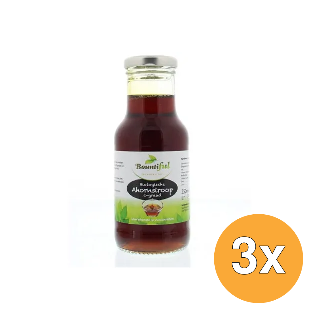 3x Bountiful Ahornsiroop Bio (250 ml)