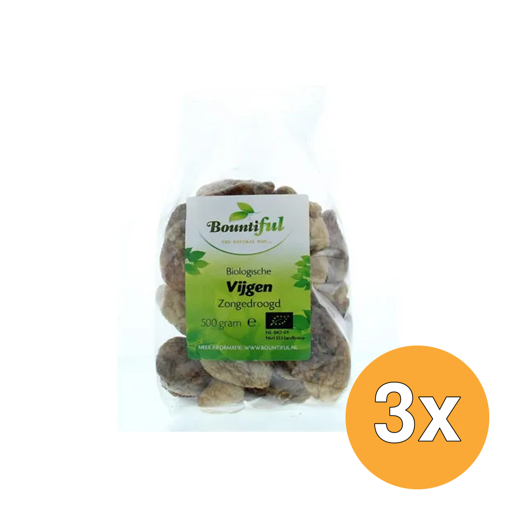 3x Bountiful Vijgen Bio (500 gr)