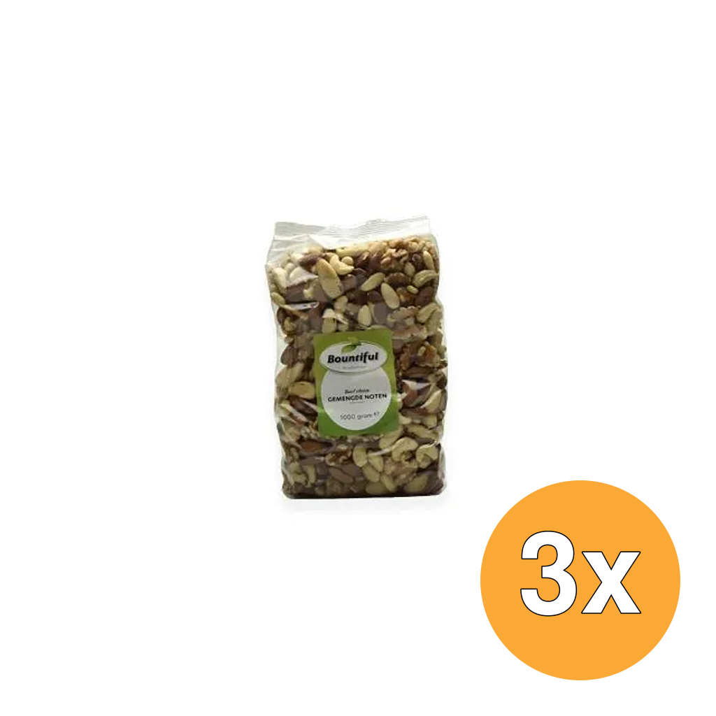 3x Bountiful Gemengde Noten (1000 gr)