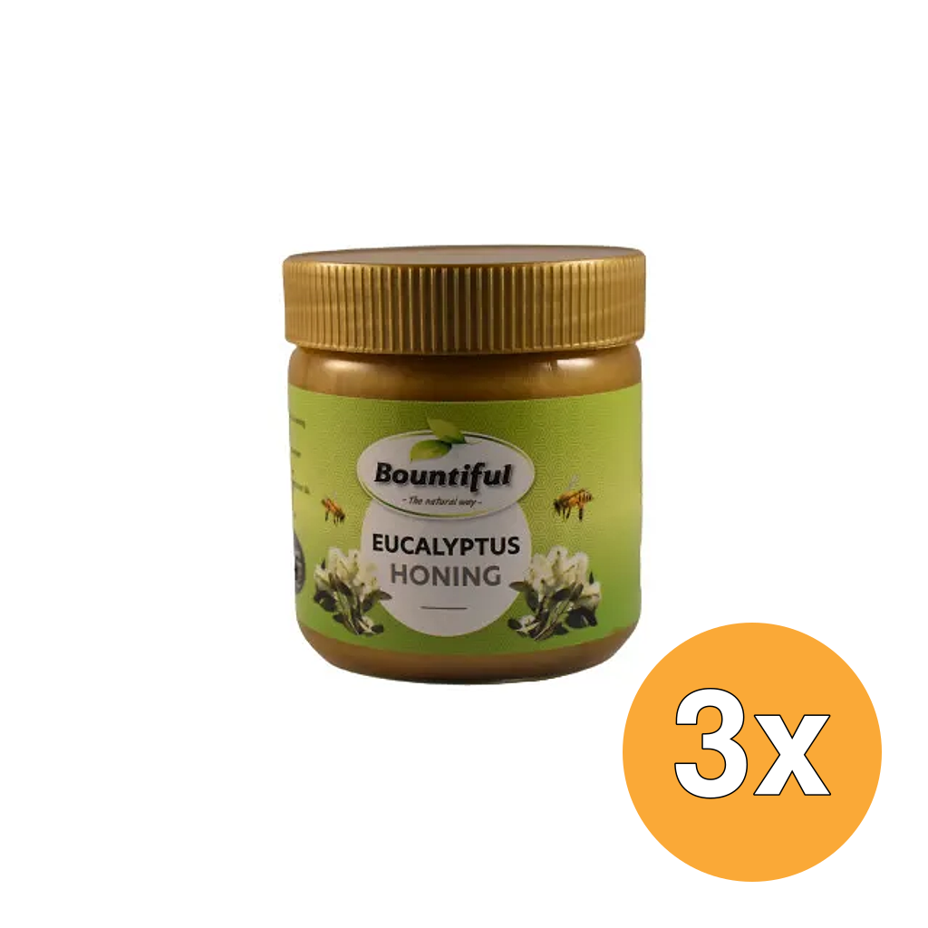 3x Bountiful Eucalyptus Honing (500 gr)
