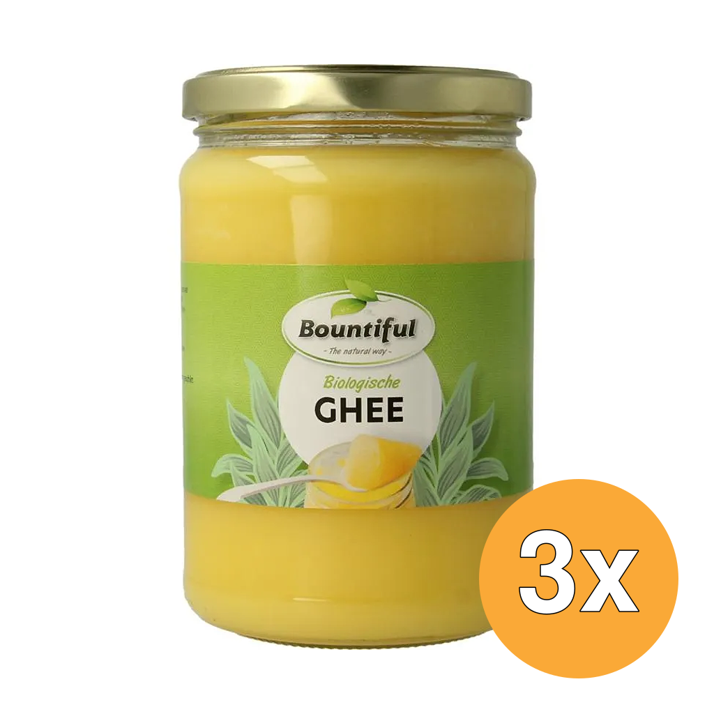 3x Bountiful Ghee Boter Bio (500 gr)