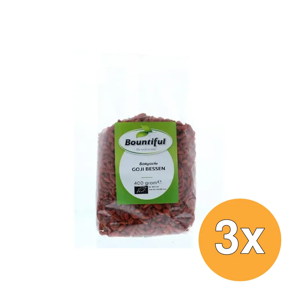 3x Bountiful Goji Bessen Bio (400 gr)