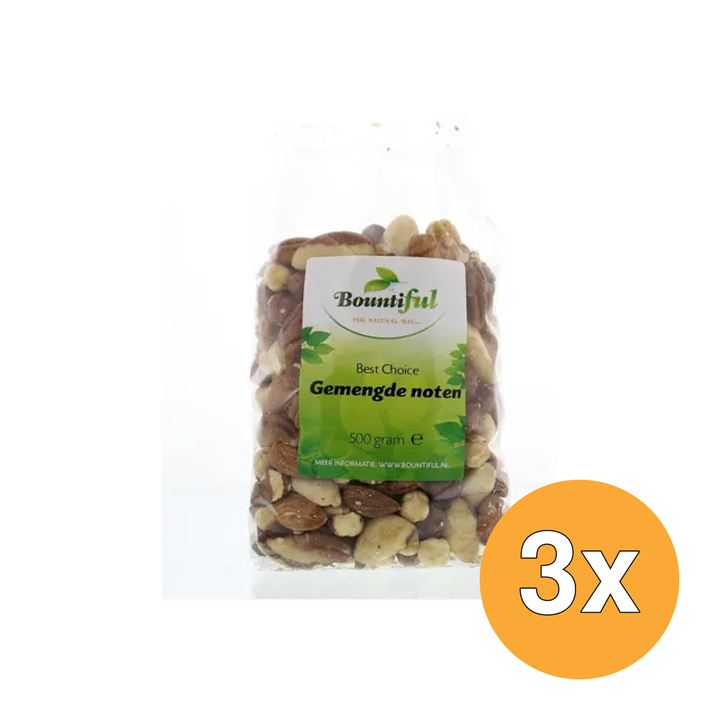 3x Bountiful Gemengde Noten (500 gr)