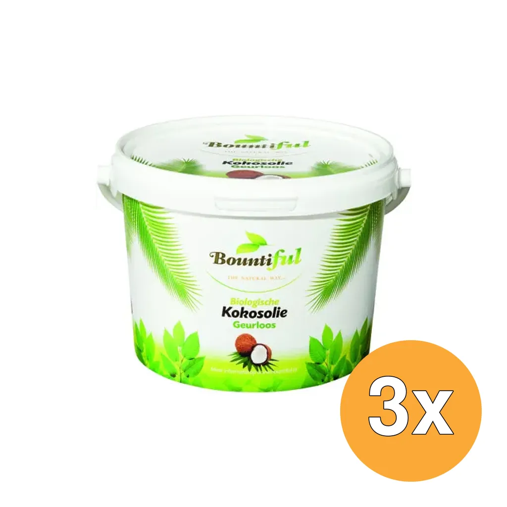 3x Bountiful Kokosolie Bio (2000 ml)