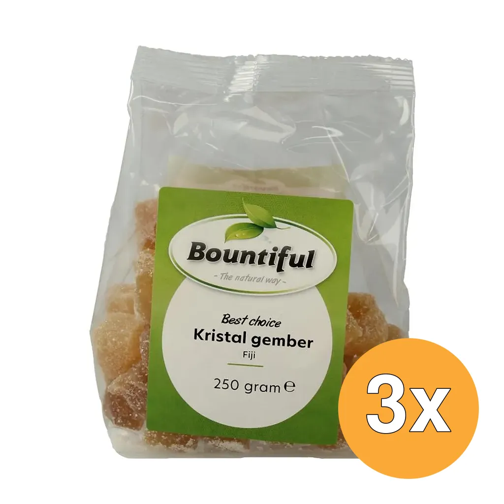 3x Bountiful Kristal Gember (250 gr)