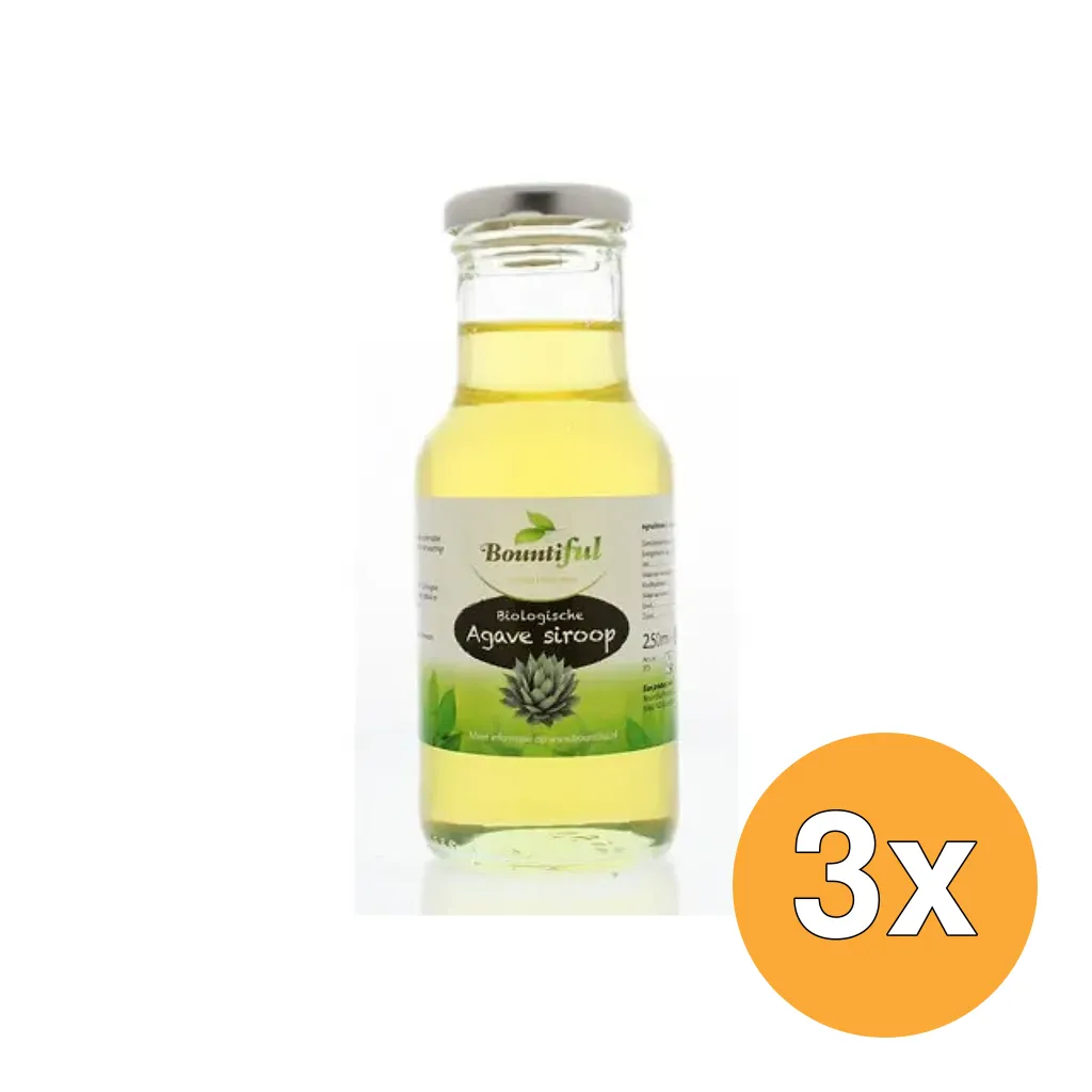 3x Bountiful Agavesiroop Bio (250 ml)