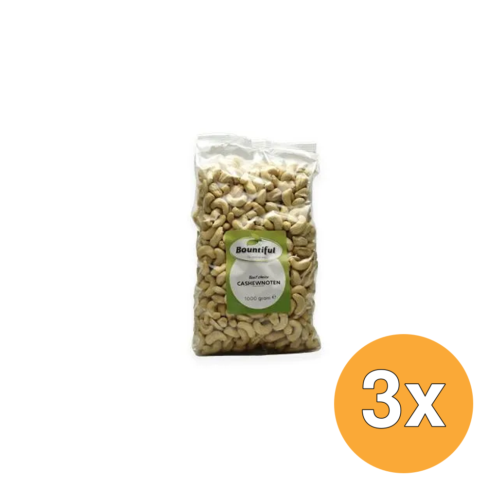 3x Bountiful Cashewnoten (1000 gr)