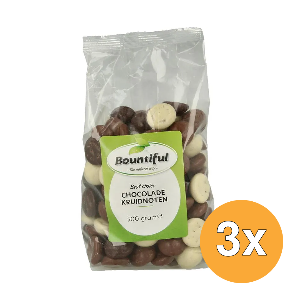 3x Bountiful Chocolade Kruidnoten (500 gr)