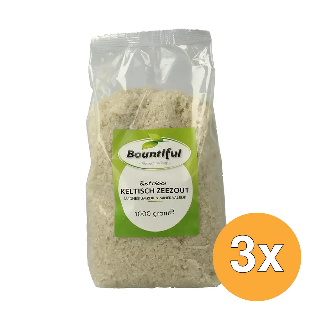 3x Bountiful Keltisch Zeezoutgrof (1000 gr)