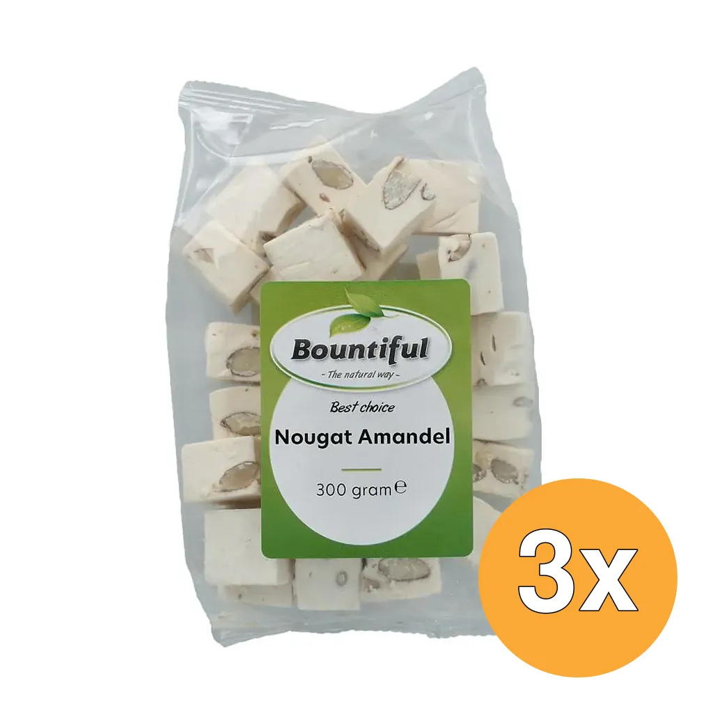 3x Bountiful Nougat Amandel (300 gr)