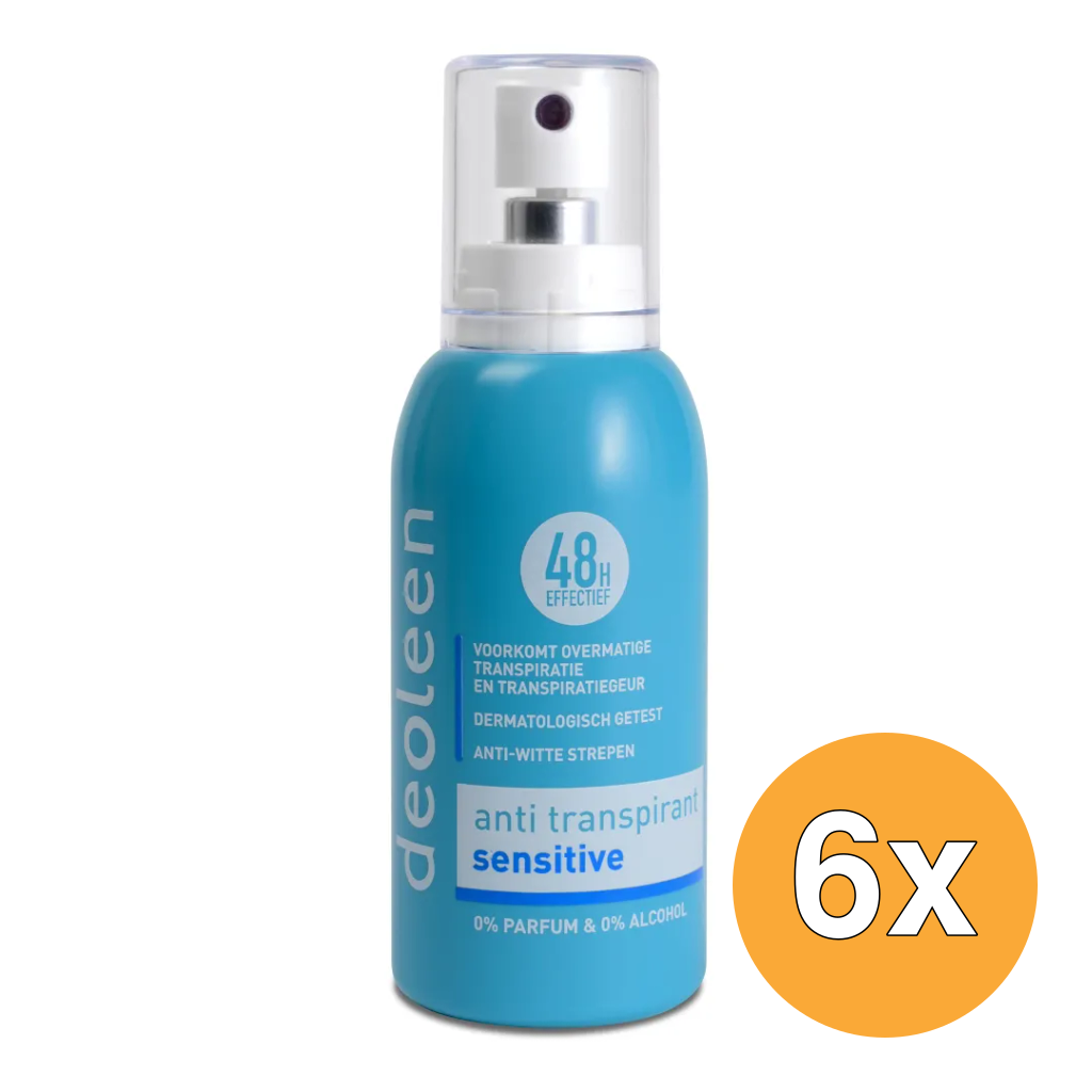 6x Deoleen Deodorant Spray Sensitive (75 ml)