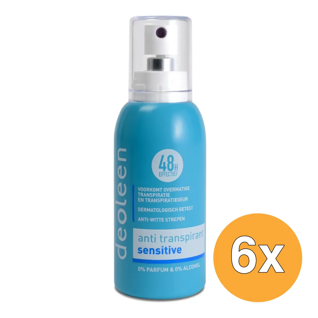 6x Deoleen Deodorant Spray Sensitive (75 ml)