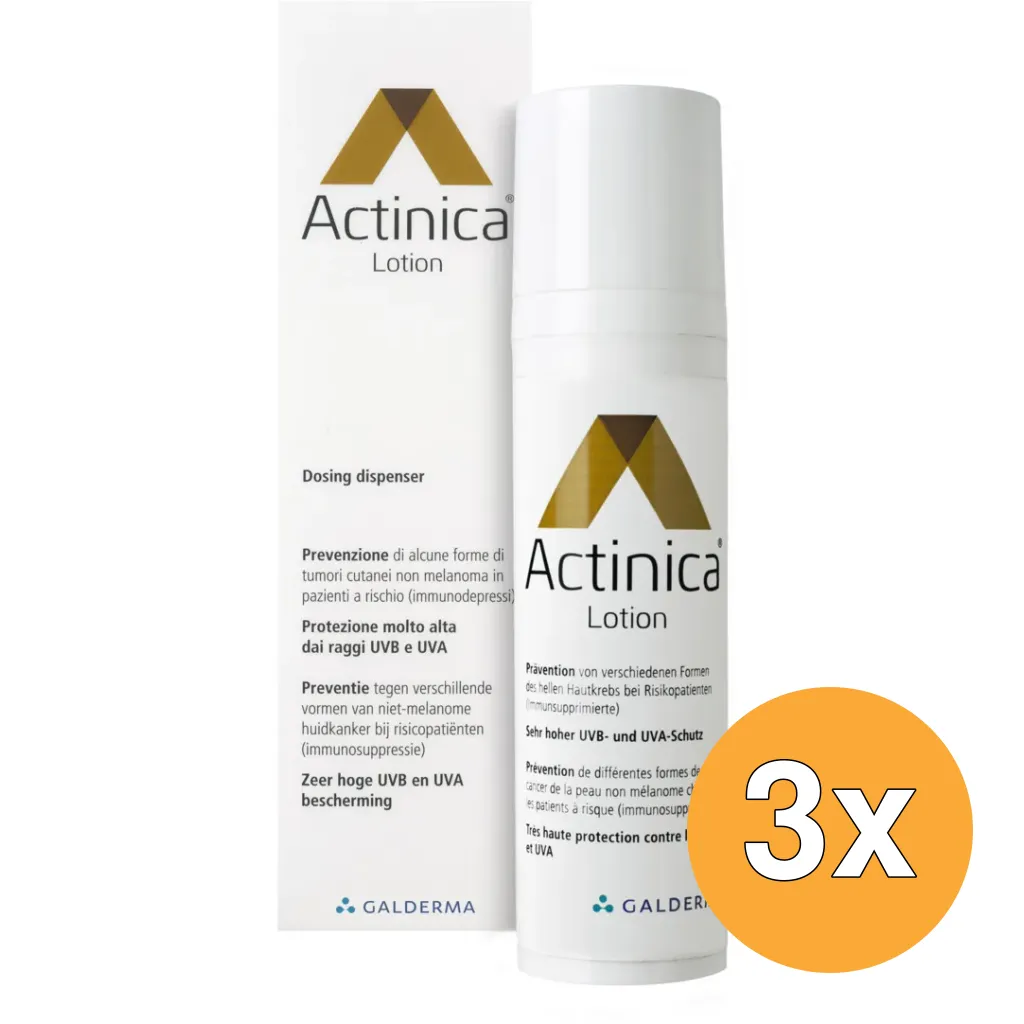 3x Actinica Lotion SPF50+ (80 gr)