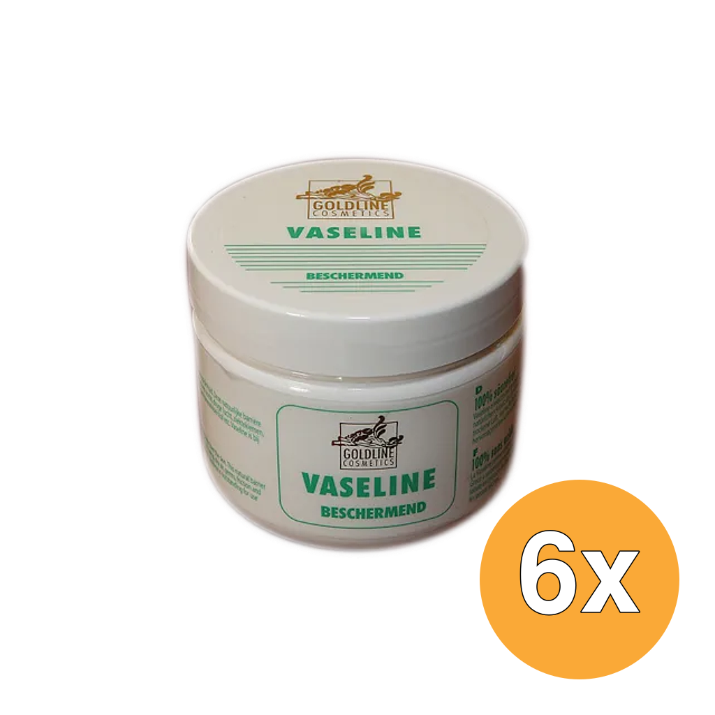 6x Goldline Witte Vaseline (250 ml)