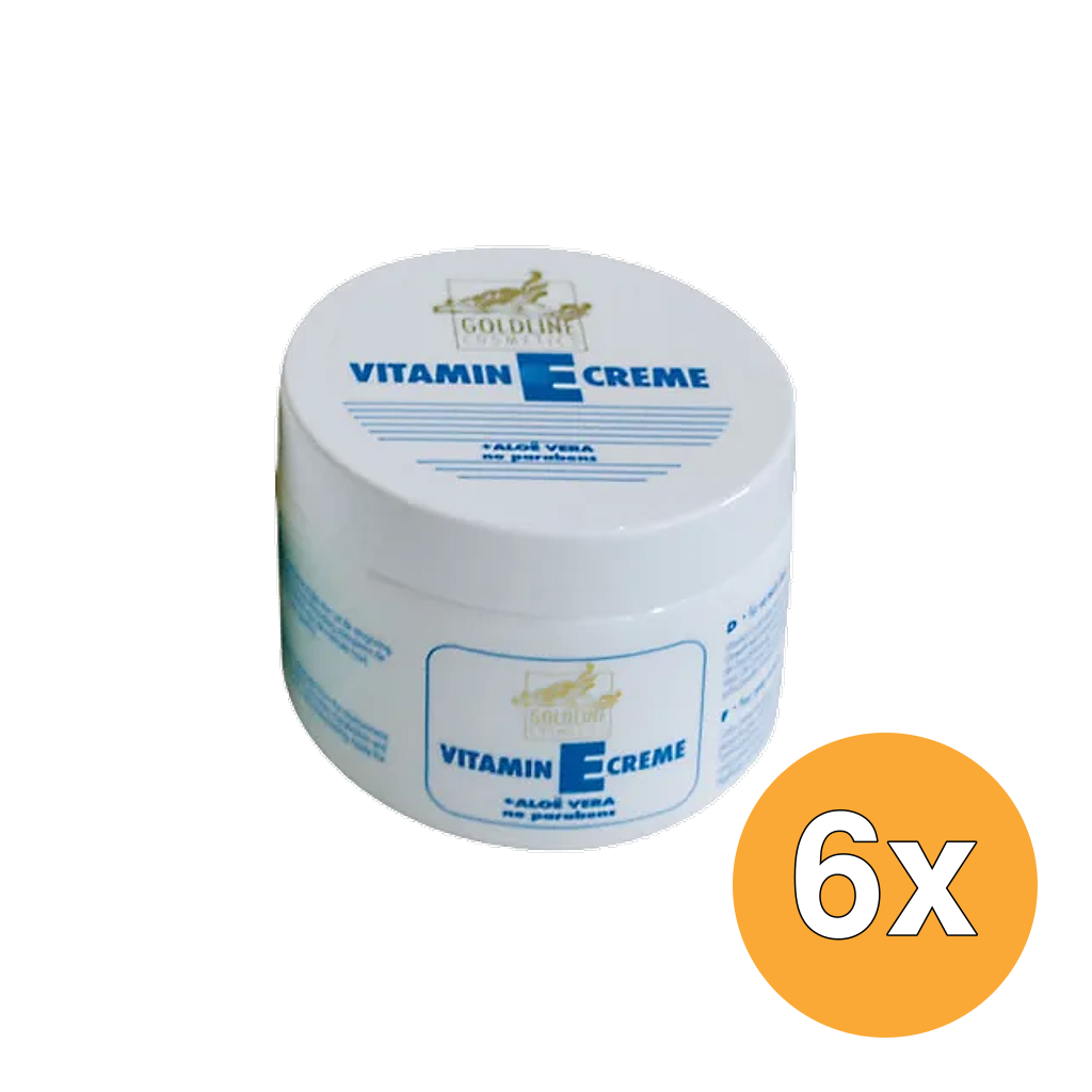 6x Goldline Vitamine E Creme Normale Huid Blauw (250 ml)