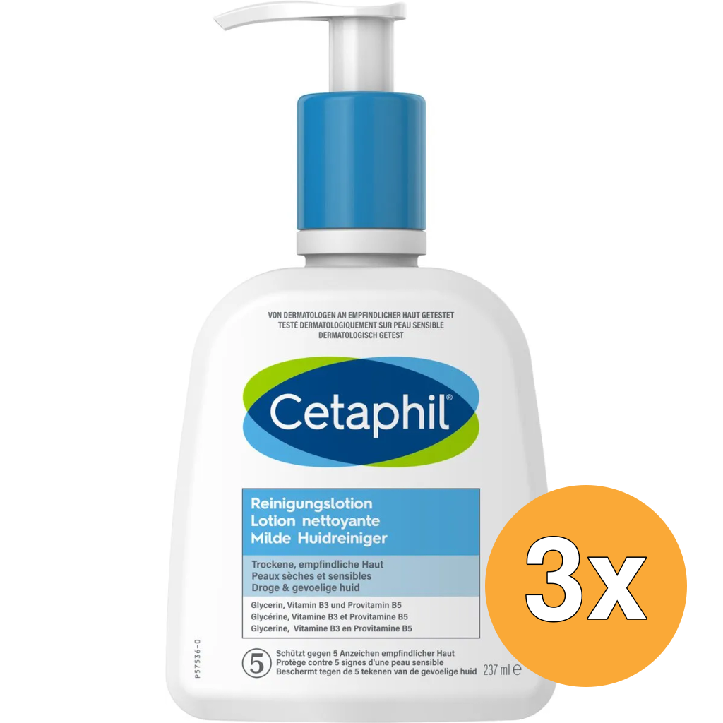 3x Cetaphil Gentle Skin Cleanser (237 ml)