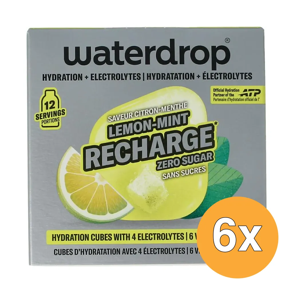 6x Waterdrop Microlyte Lemon Mint (12 stuks)