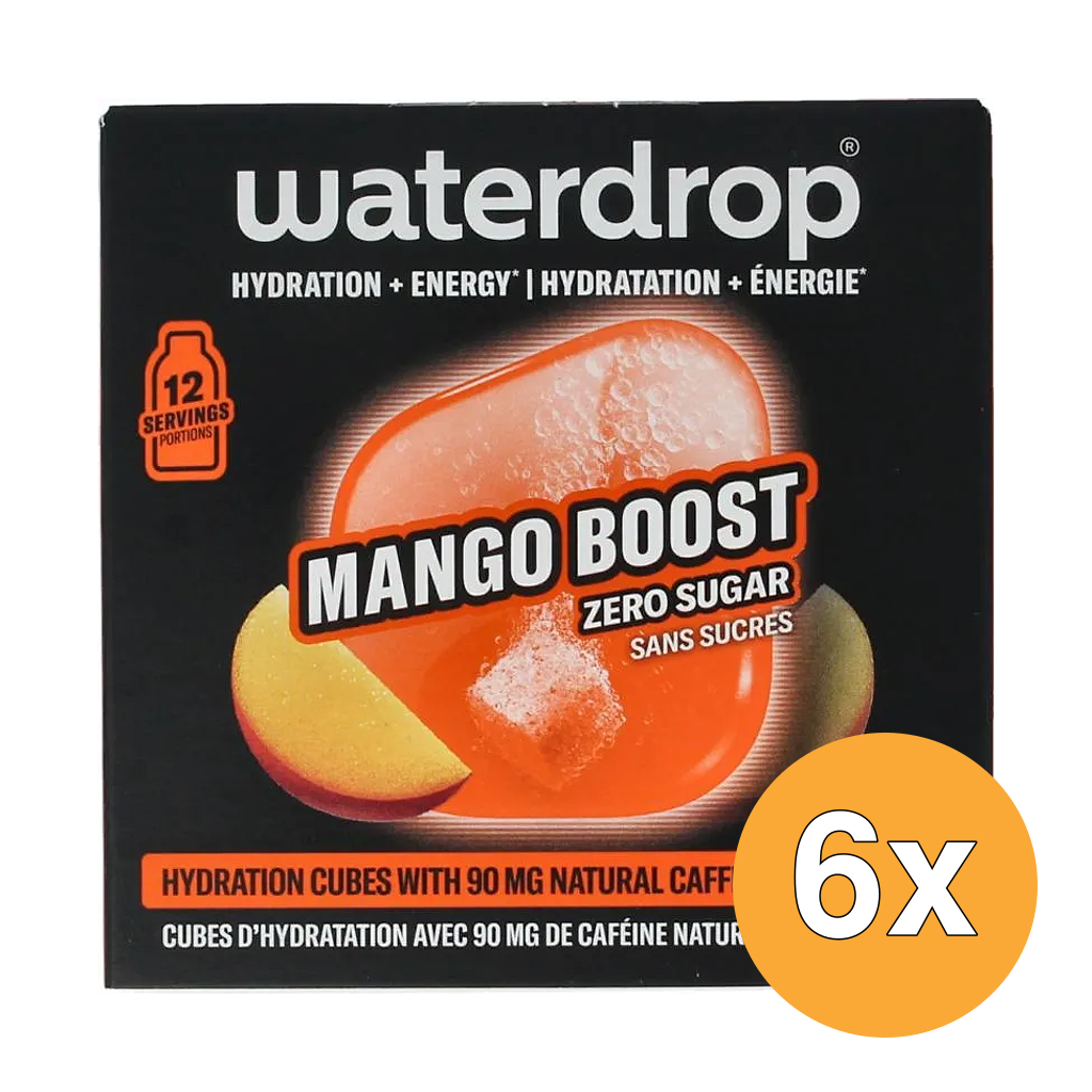 6x Waterdrop Microenergy Mango Boost (12 stuks)