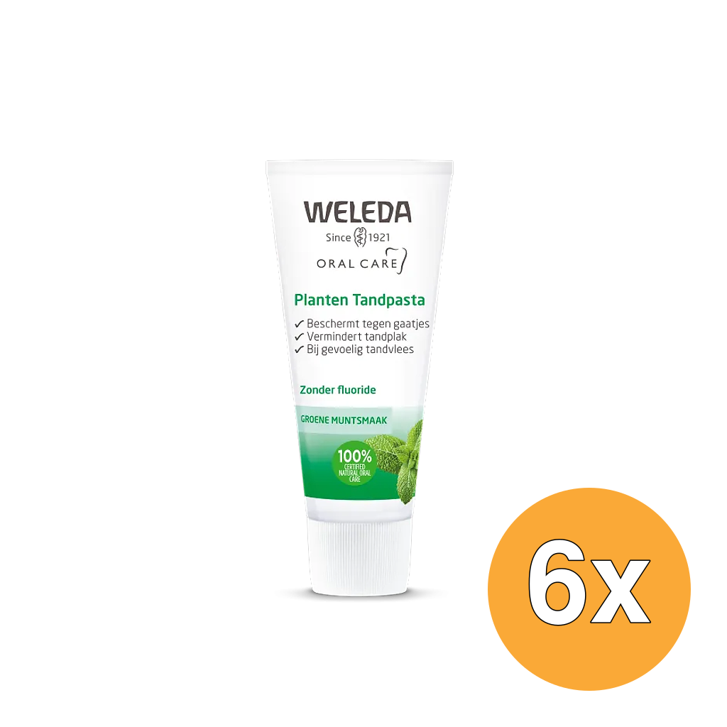 6x WELEDA Planten tandpasta (75 ml)