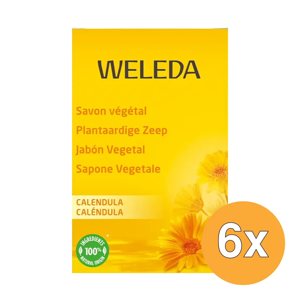 6x WELEDA Calendula Zeep (100 gr)