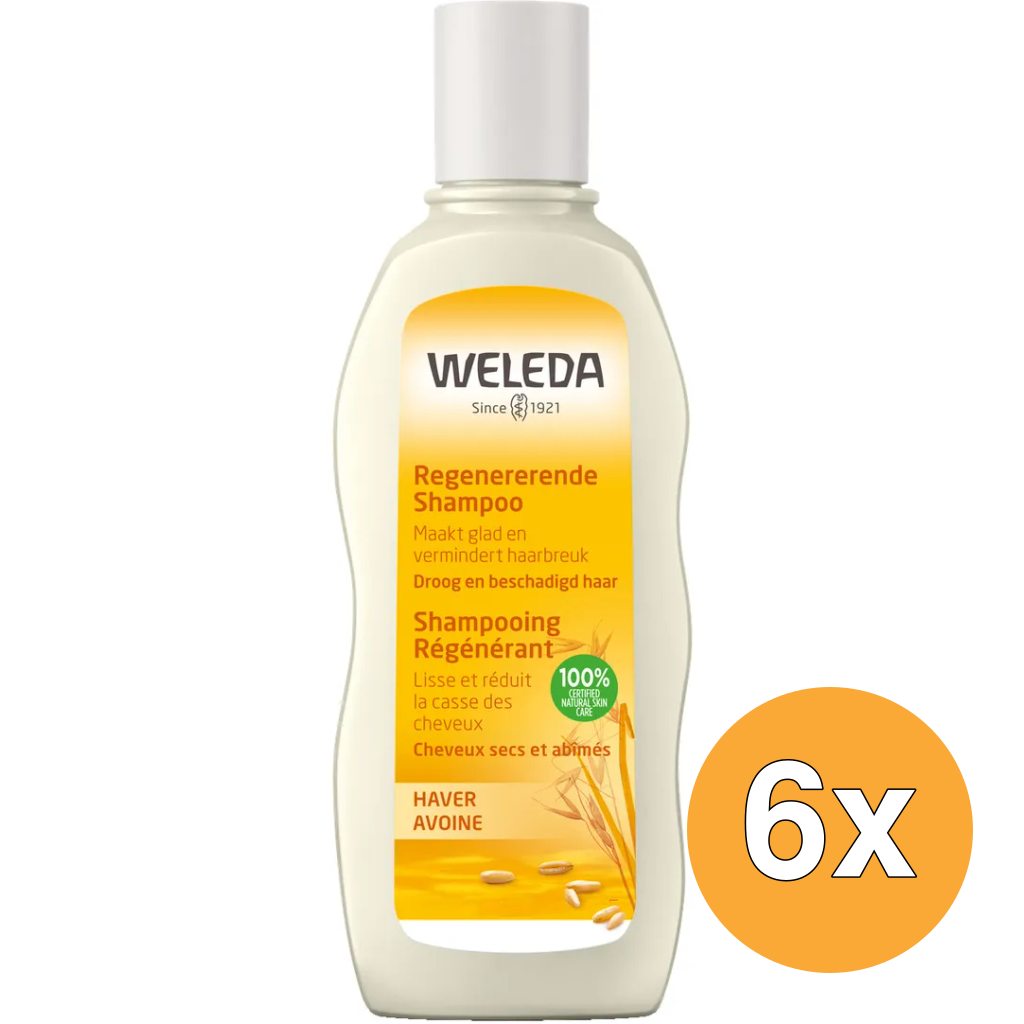 6x WELEDA Haver herstellende shampoo (190 ml)