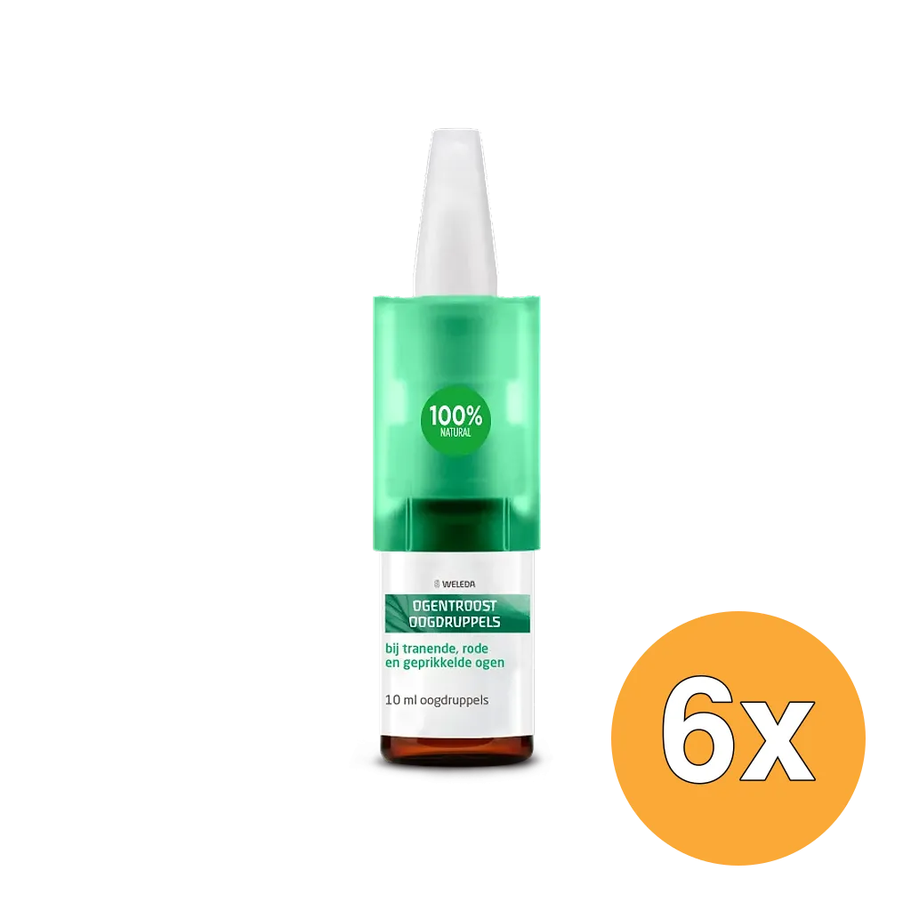 6x WELEDA Ogentroost oogdruppels (10 ml)