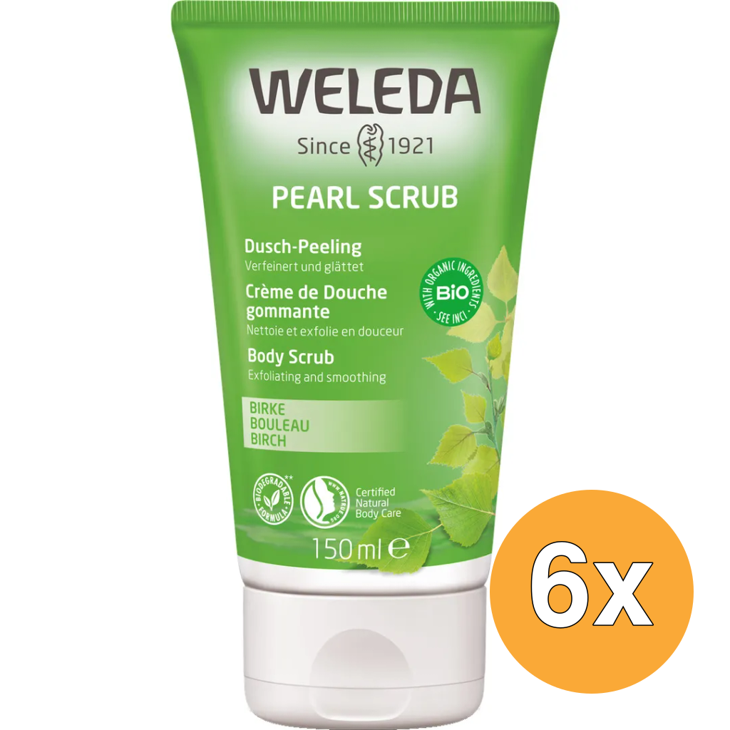 6x WELEDA Berken douche scrub (150 ml)