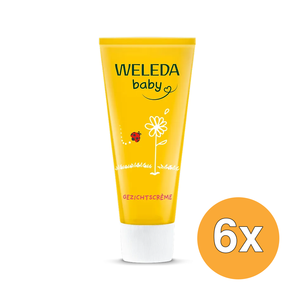 6x WELEDA Calendula baby gezichtscreme (50 ml)