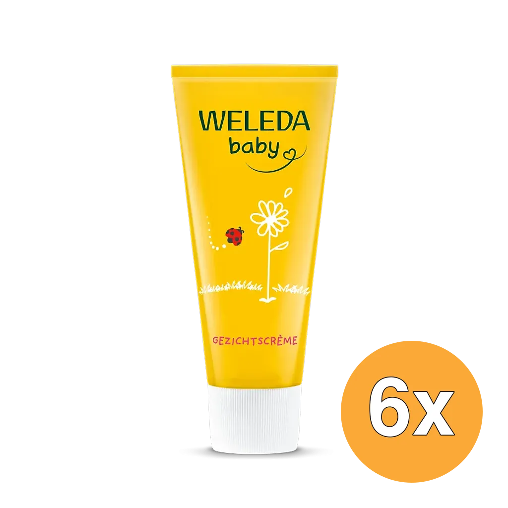 6x WELEDA Calendula baby gezichtscreme (50 ml)