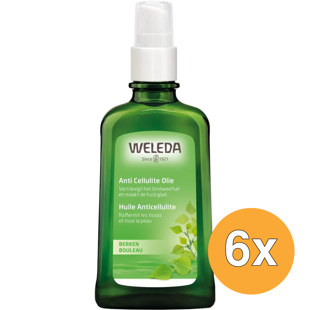 6x WELEDA Berken anti cellulite olie (100 ml)
