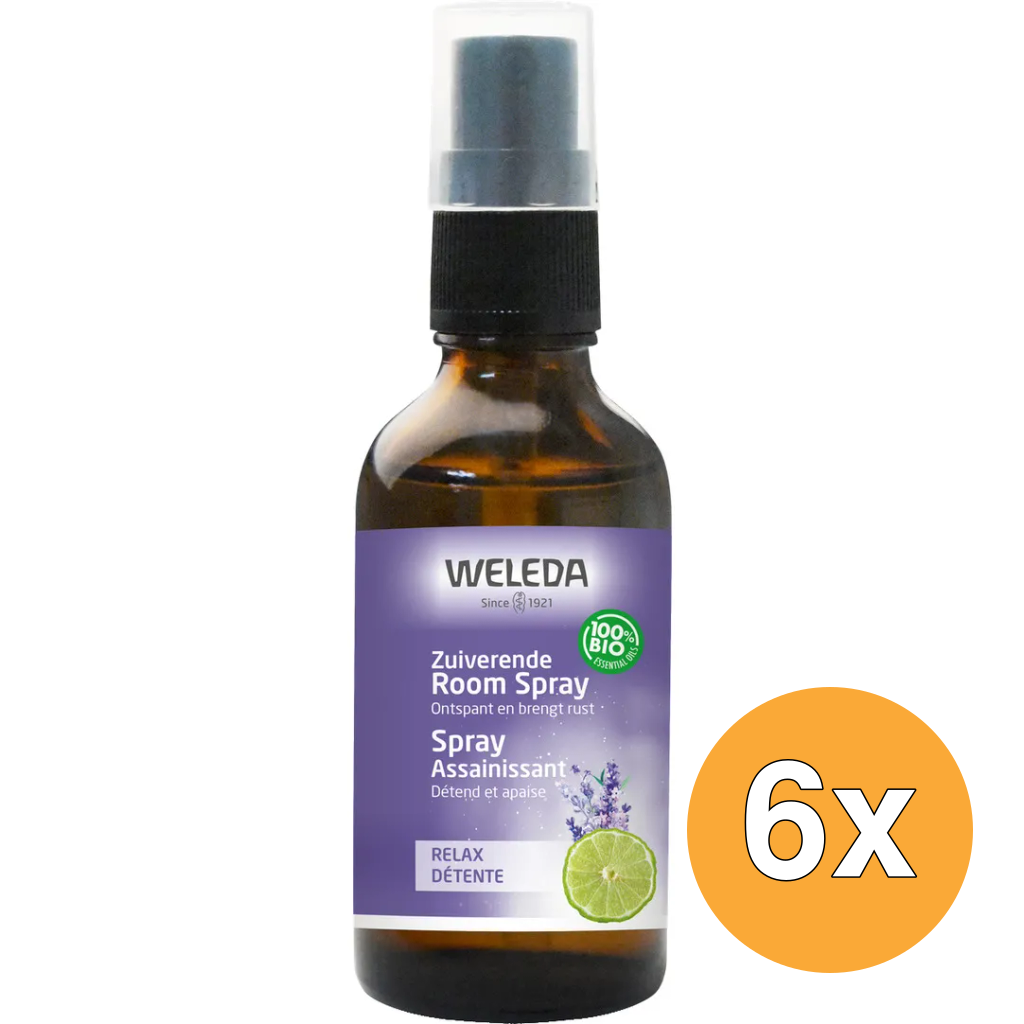 6x WELEDA Zuiverende roomspray relax (50 ml)