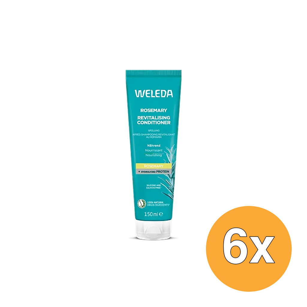 6x Weleda Rozemarijn Revitaliserende Conditioner (150 ml)
