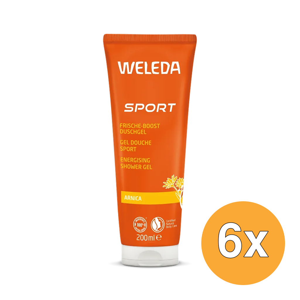 6x WELEDA Arnica sport douchegel (200 ml)