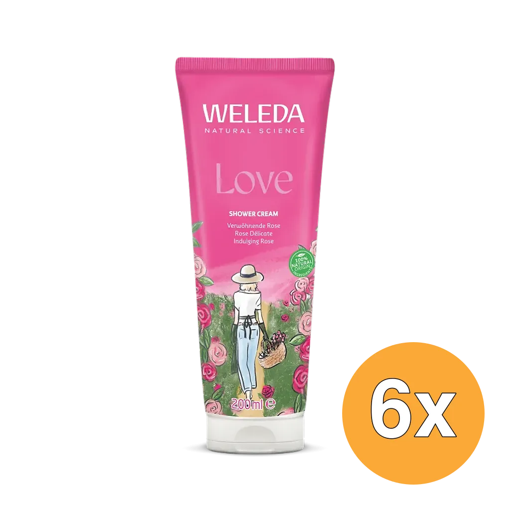 6x WELEDA Aroma shower love (200 ml)