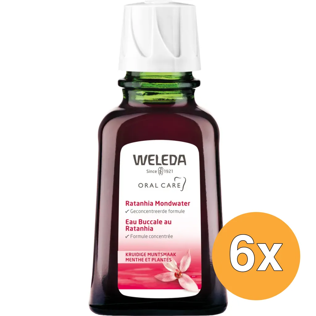 6x WELEDA Ratanhia mondwater (50 ml)