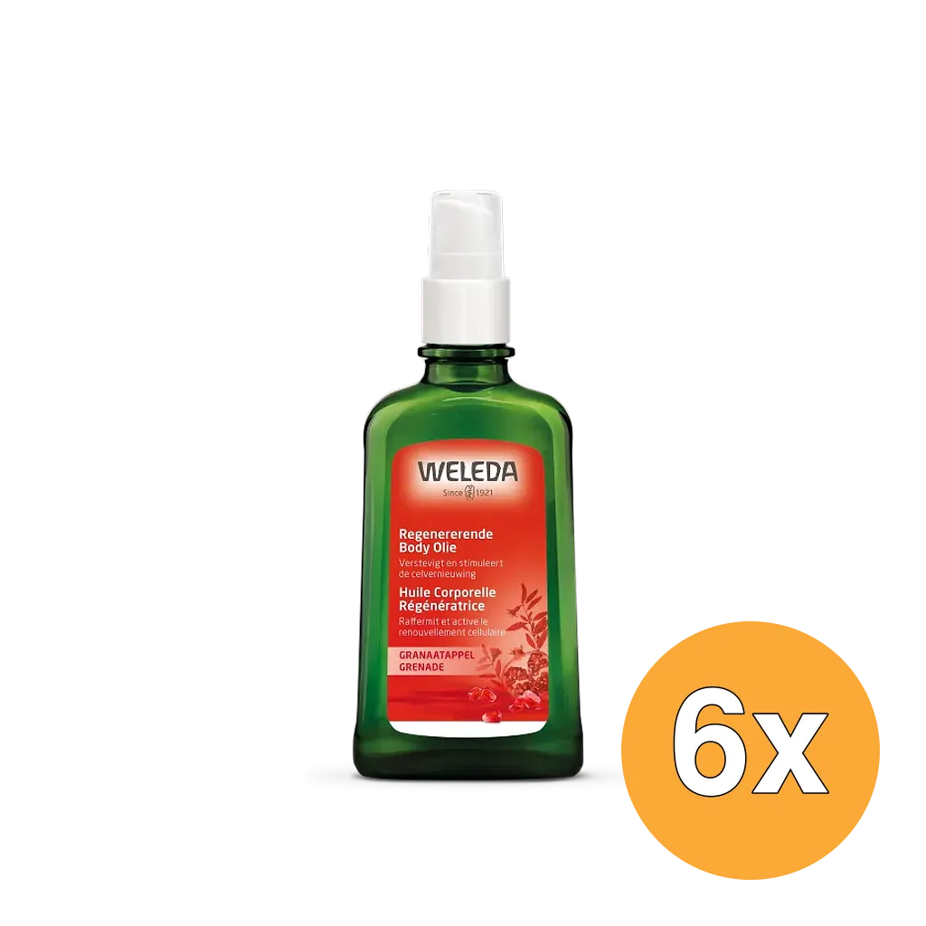 6x WELEDA Granaatappel Regenererende Body Olie (100 ml)