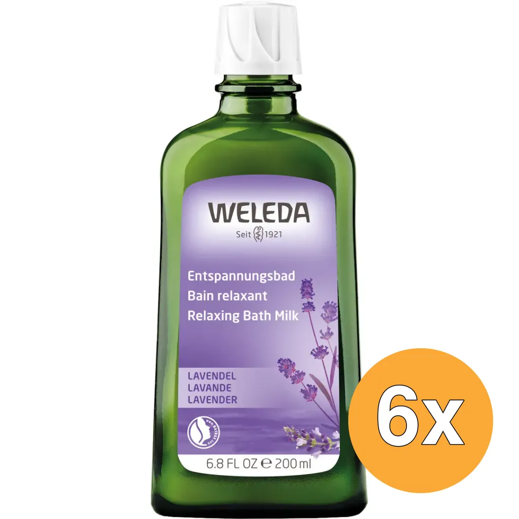 6x WELEDA Lavendel ontspanningsbad (200 ml)