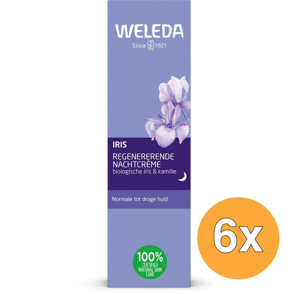 6x Weleda Iris Regenererende Nachtcreme (30 ml)