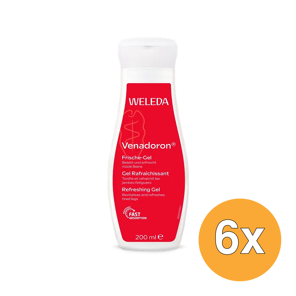 6x WELEDA Venadoron vermoeide benen gel (200 ml)