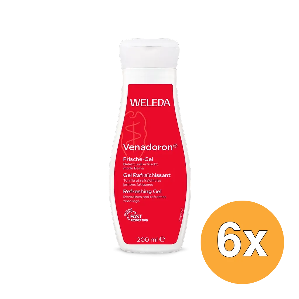 6x WELEDA Venadoron vermoeide benen gel (200 ml)
