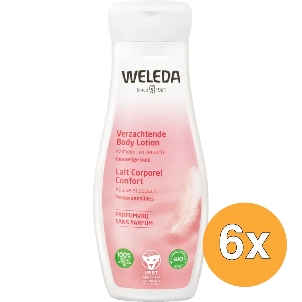 6x WELEDA Verzachtende bodylotion (200 ml)