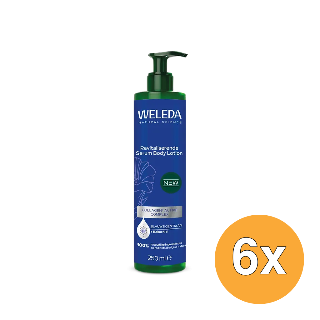 6x WELEDA Revitaliserende Serum Body Lotion Blauwe Gentiaan (250 ml)