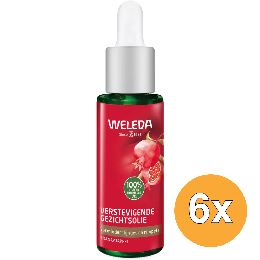 6x WELEDA Granaatappel verstevigende gezichtsolie (30 ml)