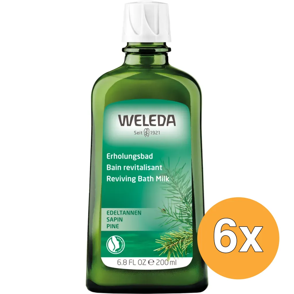 6x WELEDA Zilverspar bad verkwikkend (200 ml)