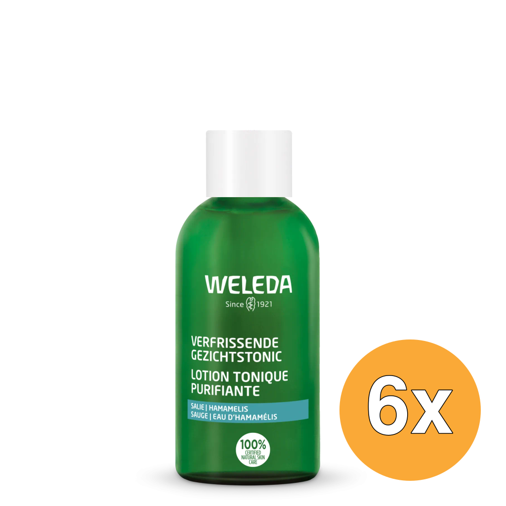 6x WELEDA Gezichtstonic verfrissend (150 ml)