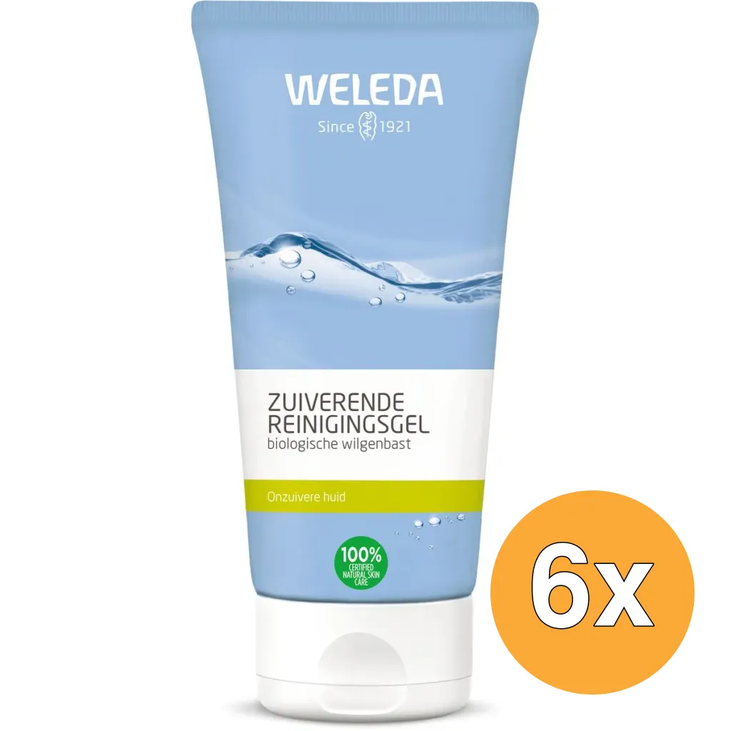 6x Weleda Zuiverende Reinigingsgel (100 ml)